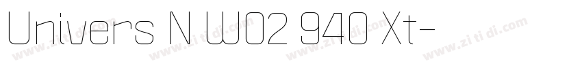 Univers N W02 940 Xt字体转换
